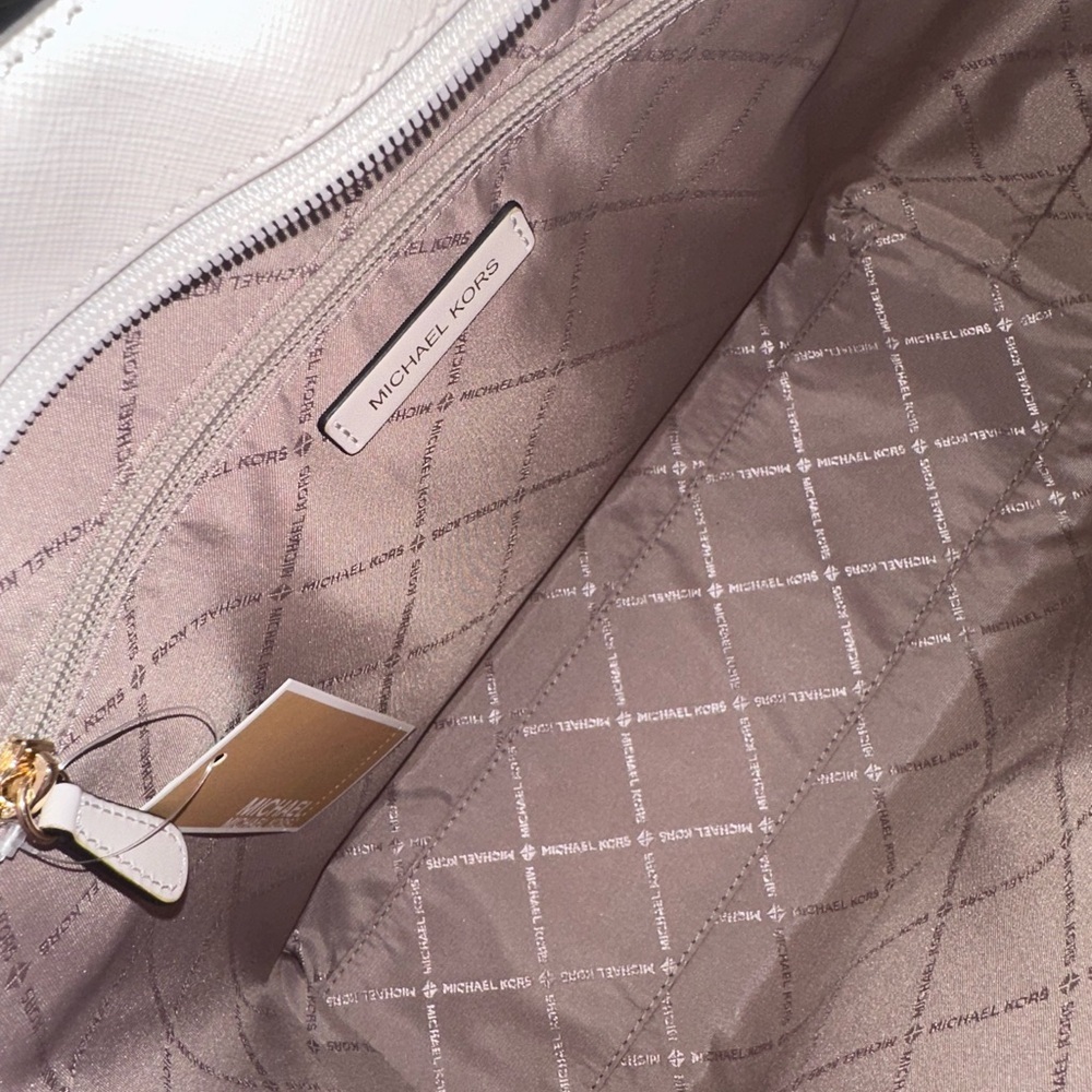 Michael Kors Leida Ivory Tote Bag - NWT - Picture 4 of 7